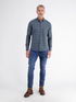 Lerros Mens Cotton Plaid Check Casual Shirt 2691476 485 - Classic Navy
