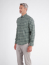 Lerros Mens Cotton Plaid Check Casual Shirt 2691476 643 - Basil Green