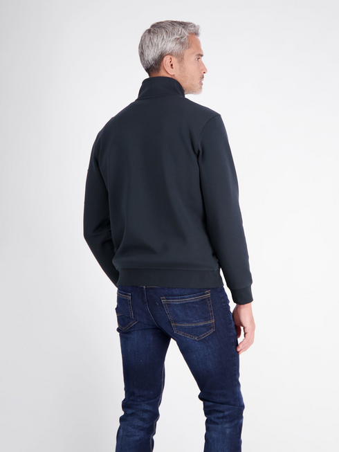 Lerros Mens 1/4 Zip Troyer Sweatshirt 2694422 485 - Classic Navy