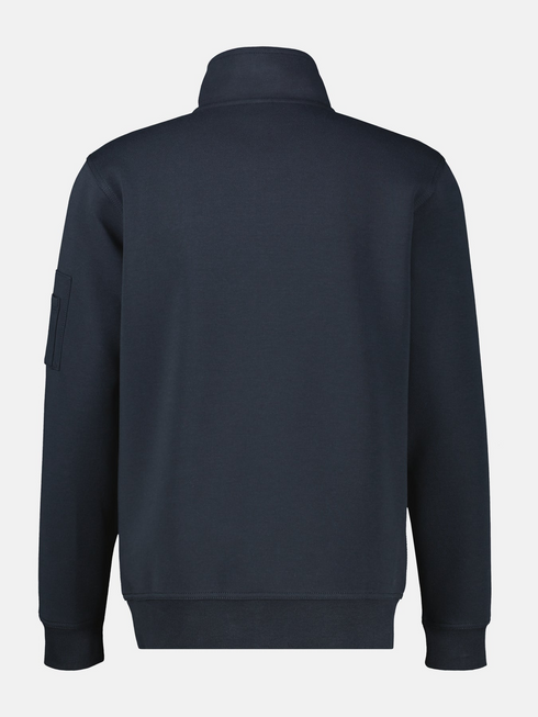 Lerros Mens 1/4 Zip Troyer Sweatshirt 2694422 485 - Classic Navy