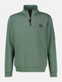Lerros Mens 1/4 Zip Troyer Sweatshirt 2694422 643 - Basil Green