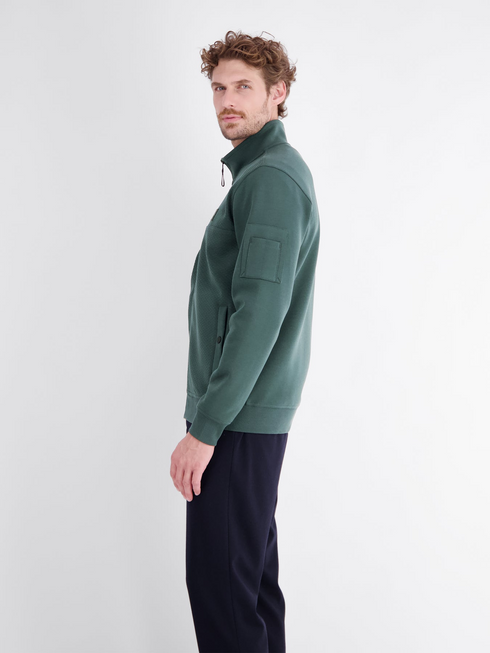 Lerros Mens Full Zip Sweatshirt 2694523 664 - Cedar Green