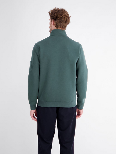 Lerros Mens Full Zip Sweatshirt 2694523 664 - Cedar Green