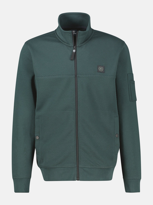 Lerros Mens Full Zip Sweatshirt 2694523 664 - Cedar Green