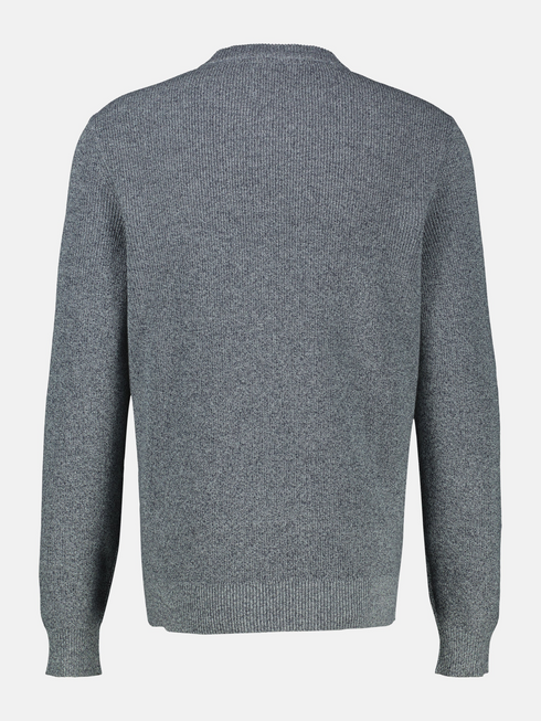 Lerros Cotton Crew Neck Jumper 2695021 418 - Misty Blue