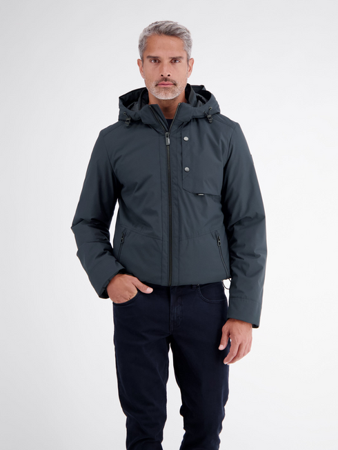 Lerros Water-Repellent Hooded Functional Jacket 2697019 491 - Blue Night