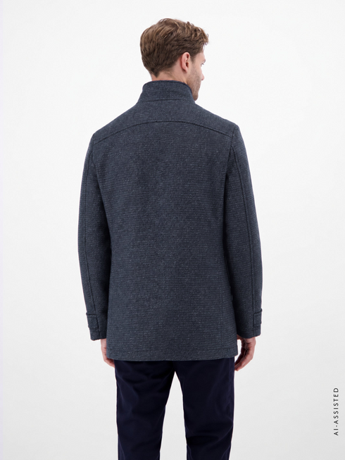 Lerros 2-in-1 Wool Blend Coat with Removable Vest Insert 2697050 - Classic Navy