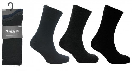 Man Basic Asst 3 Pk Sock