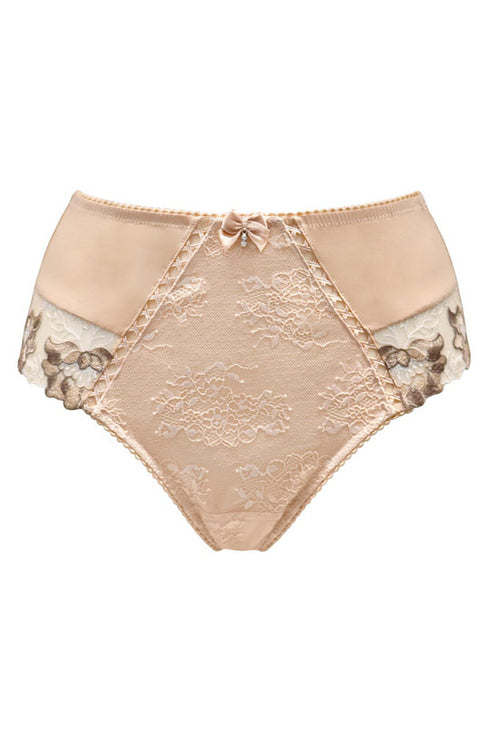 Pour Moi Sofia Lace Embroidered Deep Brief 3834