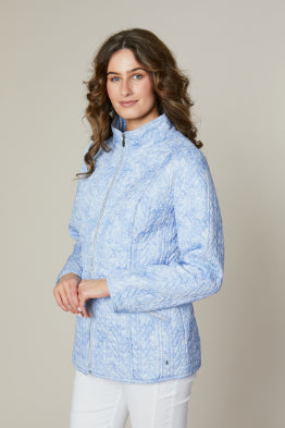 Jessica Graaf Floral Print Quilted Jacket 29055 - Womenswear