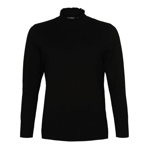 Sunday Jumper Ruffle Polo Neck Pullover 6258 6030