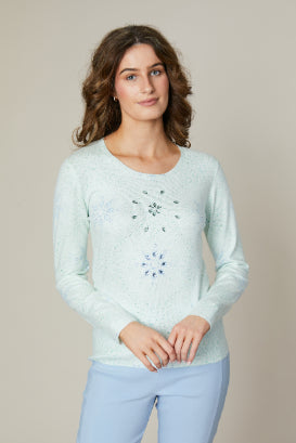 Jessica Graaf Round Neck Fine Knit Sweater 29212-031