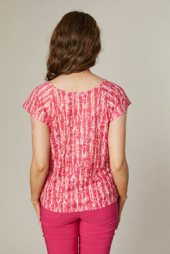 Jessica Graff V-Neck Printed T-Shirt 29531