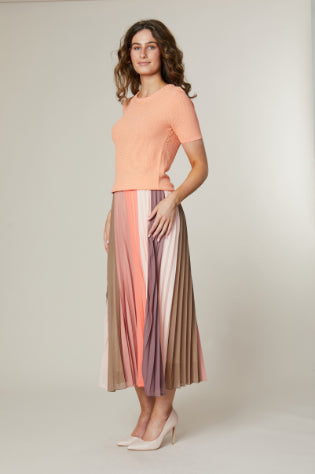 Jessica Graaf Pleated Colour Block Skirt 29800