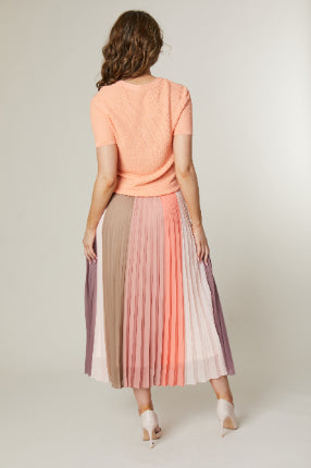 Jessica Graaf Pleated Colour Block Skirt 29800