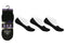 ProHike Ladies Invisible Black Trainer Socks 3 Pack 3011