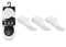 ProHike Ladies Invisible White Trainer Socks 3 Pack 3012