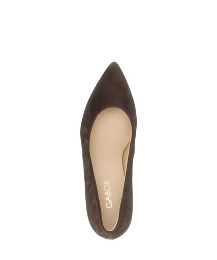 Gabor Womens Pointed Toe Court Shoe 3014.01.005 - Mocca