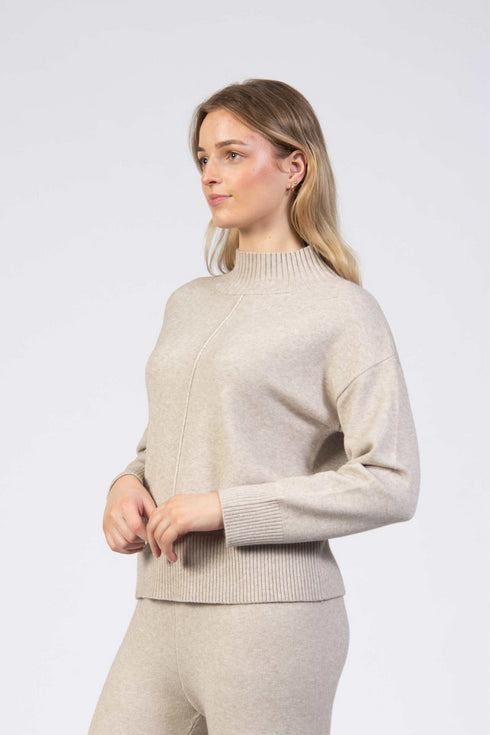Jessica Graaf Turtle Neck Sweater with Wide Rib Collar – 30264