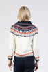 Jessica Graaf Fair Isle Knit Jumper Half Zip High Neck Regular Fit 30336-002
