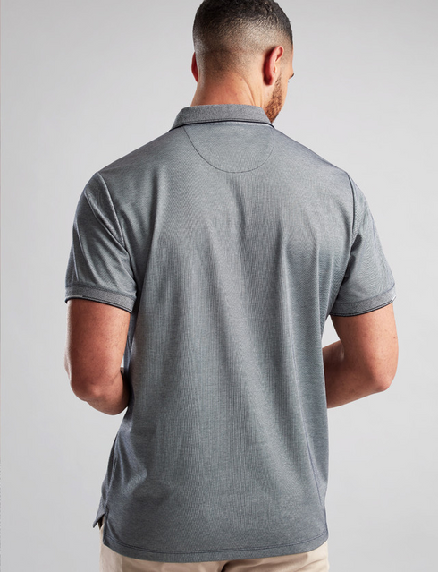 Vedoneire Navy Men's Cotton-Blend Polo Shirt — Regular Fit | 3137
