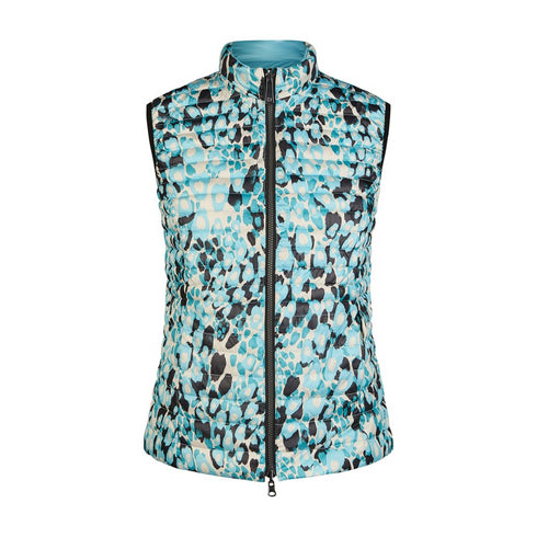 Barbara Lebek Reversible Padded Gilet Turquoise 80590052