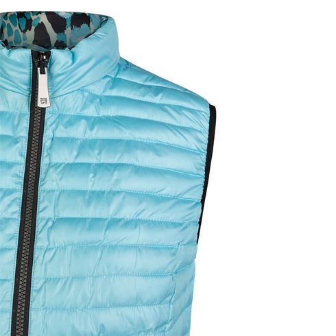 Barbara Lebek Reversible Padded Gilet Turquoise 80590052
