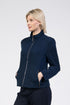 Jessica Graaf Jersey Jacket Textured Lines Full Zip 30527-003
