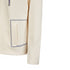 Barbara Lebek Zip Up Sweatshirt With Contrast Stitch Pocket Beige 76240052