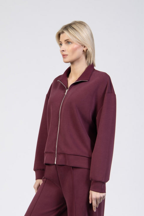 Jessica Graaf Full-Zip Top Relaxed Fit Cherry 30734-097