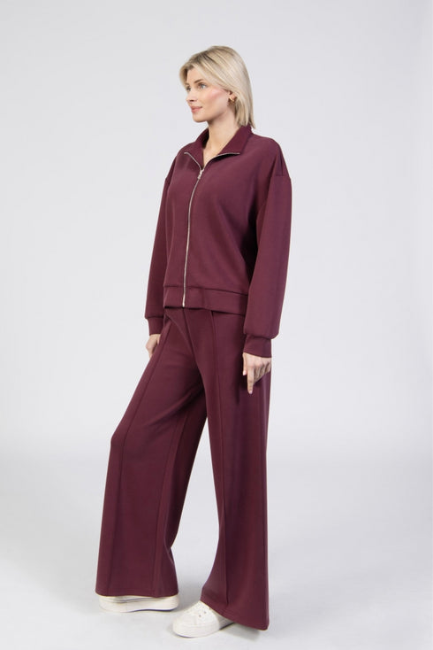 Jessica Graaf Relaxed Straight Trousers Cherry 30827-097
