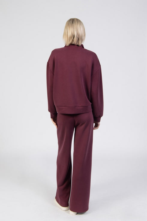 Jessica Graaf Relaxed Straight Trousers Cherry 30827-097