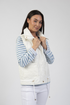 Jessica Graaf Lightly Padded Embossed Gilet Cream 31061-054