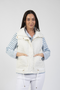 Jessica Graaf Lightly Padded Embossed Gilet Cream 31061-054