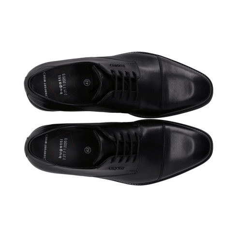 Bugatti Men's Black Wide Fit Leather Derby Lace Shoe 311-AYN02-1000-1000