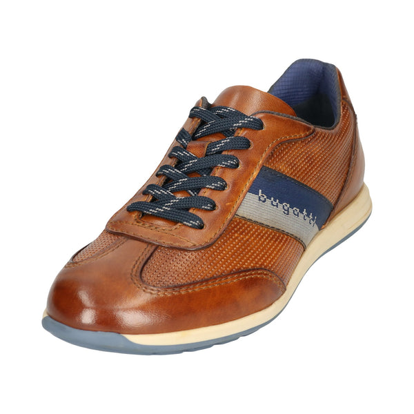 Bugatti Thorello Men's Cognac Leather Trainers 311-A9Q05-4000-6300