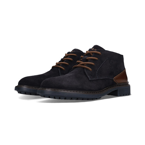 Bugatti Suede Leather Laced Boot 311AYK301400 - Dark Blue