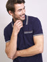 Vedoneire Men's Colour Tip Pique Polo 3132