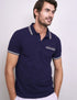 Vedoneire Men's Colour Tip Pique Polo 3132