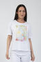 Jessica Graaf Amalfi Coast Printed T-Shirt White 31335-001
