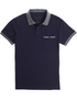 Vedoneire Men's Pique Polo with Contrast Jacquard Rib 3136