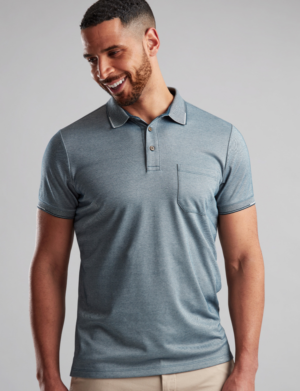 Vedoneire Nusa Dua Men's Cotton-Blend Polo Shirt — Regular Fit | 3137