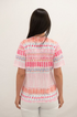 Jessica Graaf Printed Round Neck T-Shirt Pink Multi 31407-010
