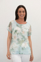 Jessica Graaf Layered Lace Floral T-Shirt Mint Short Sleeve 31441-031