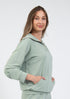 Jessica Graaf Womens Mint Green Half-Zip Top with Front Pockets 31521-031