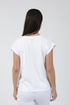 Jessica Graaf V-Neck Embroidered Top with Cutout Detail White 31711-001