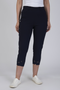 Jessica Graaf Womens Navy Bengaline Cropped Trousers with Lace Detail 31923-003