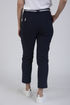 Jessica Graaf Womens Navy Cropped Jeans with Contrast Waistband Detail 31931-003