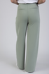 Jessica Graaf Womens Mint Green Wide Ankle Casual Trousers with Elasticated Waist 31931-031