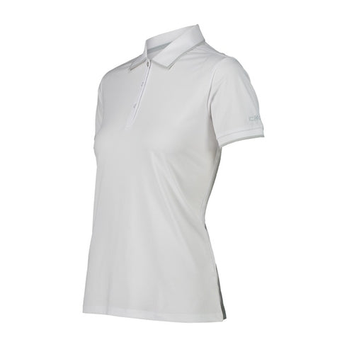 CMP Womens White Technical Stretch Dry Function Outdoor Polo Shirt 31T5066